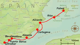 Spanish Sailing Itinerary